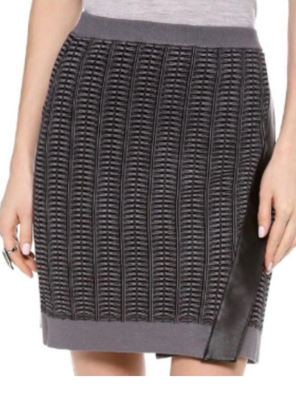 Club Monaco Virginia Textured Knit A-Line Skirt